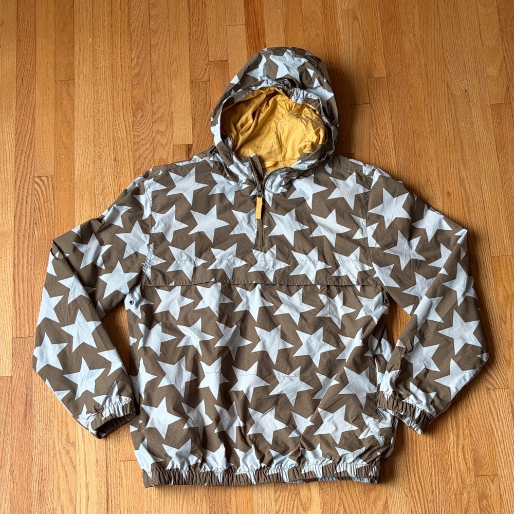 Mini Boden Brown and Light Blue Star Jacket